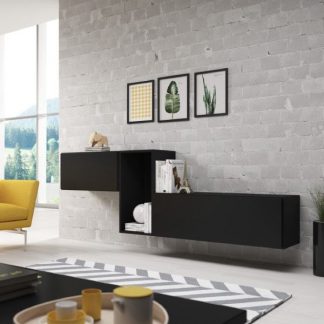 Nowoczesna komoda rock 11 czarny mat