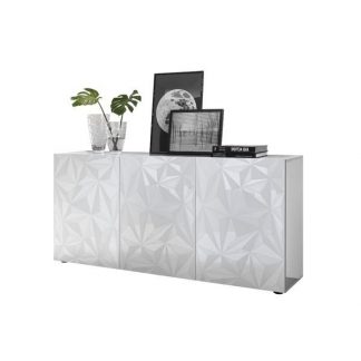 Komoda prestige 3d biała wysoki połysk