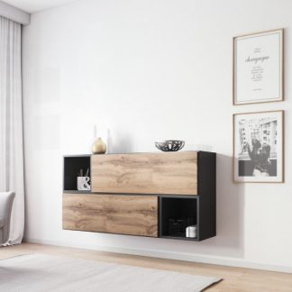 Nowoczesna komoda rock 14 antracyt mat - wotan mat