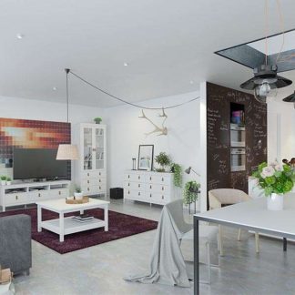 Madrid szafka rtv biały mat