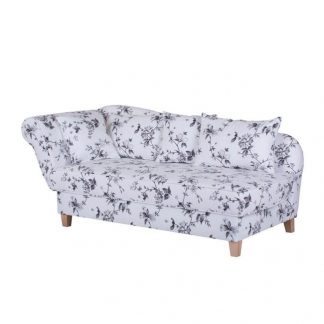 Ennis kremowa sofa w kwiaty