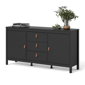 Komoda madrid 3+2 czarny mat
