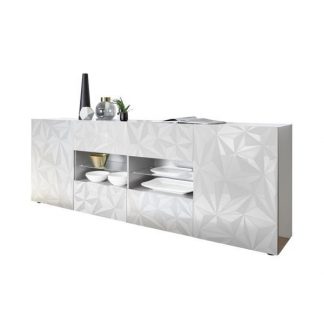 Komoda prestige 2d4s biała wysoki połysk