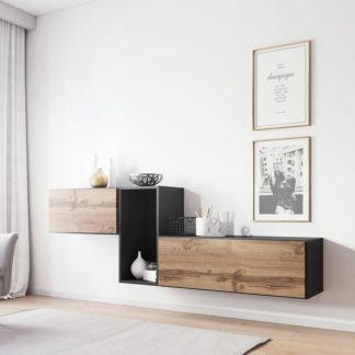 Nowoczesna komoda rock 11 antracyt mat - wotan mat