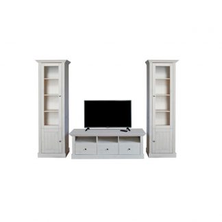 Romantyczny salon monaco sosna bielona