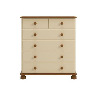 Kremowa romantyczna komoda 2+4 richmond