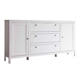 Romantyczna duża komoda rosie biały mat