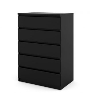 Komoda szeroka 5s naia czarny mat