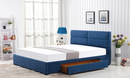 Cleto tapicerowane łóżko 160x200 cm z szufladą