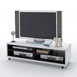 Jefrey xl biało czarna szafka rtv