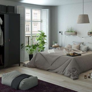 Madrid szafa 3d czarny mat