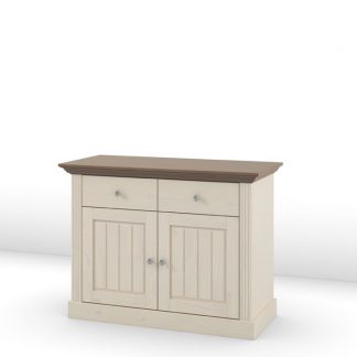 Komoda monaco 2+2 sosna bielona/stone