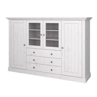 Komoda monaco 3+4 sosna bielona