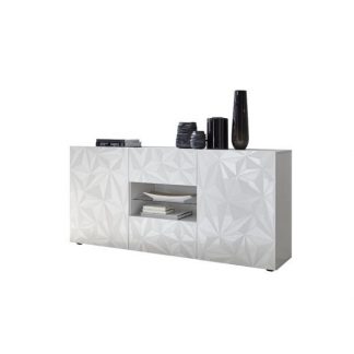 Komoda prestige 2d2s biała wysoki połysk